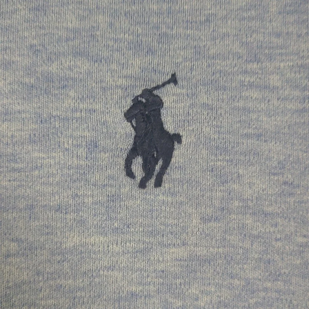 Polo Ralph Lauren Mens Heathered Blue Classic Fit Short Sleeve‎ Polo Medium
